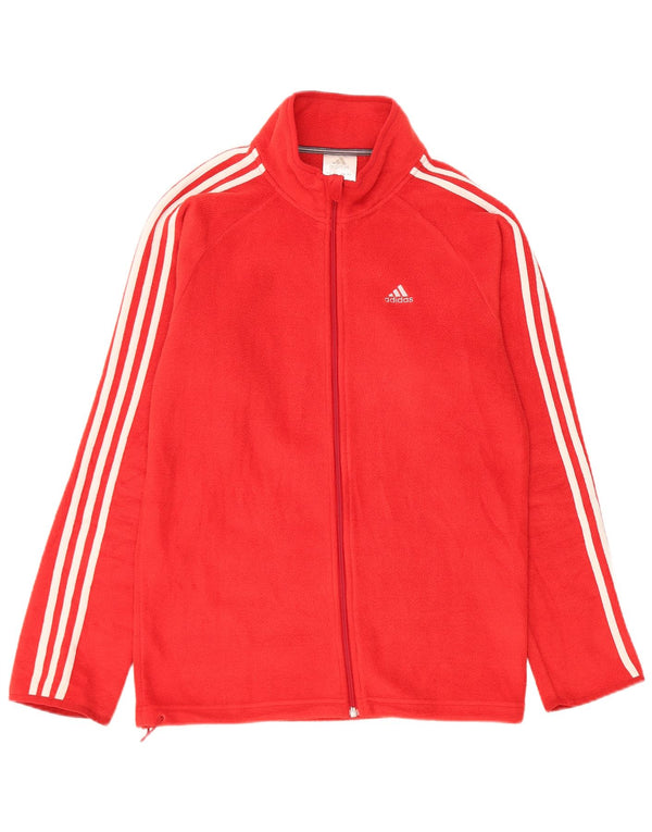 Adidas Fleecejakke til mænd UK 34 XS Rød Polyester
