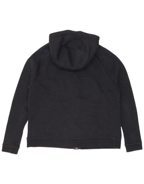 Nike Dame Grafisk Loose Fit Hættetrøje Sweater UK 14 Medium Sort Bomuld