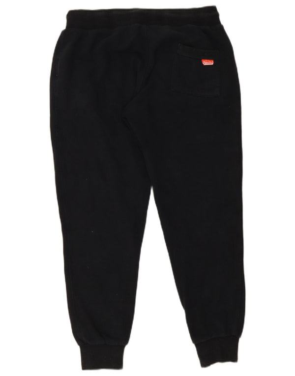 SUPERDRY Womens Slim Fit træningsdragt Bukser Joggers UK 12 Medium Black