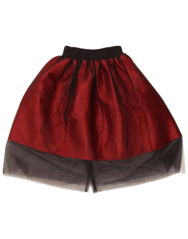 Vintage kvinders Tutu-nederdel W20 3XS Burgundy