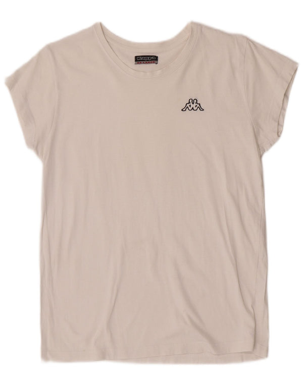 Kappa Pige T-Shirt Top 15-16 År 2XL Hvid