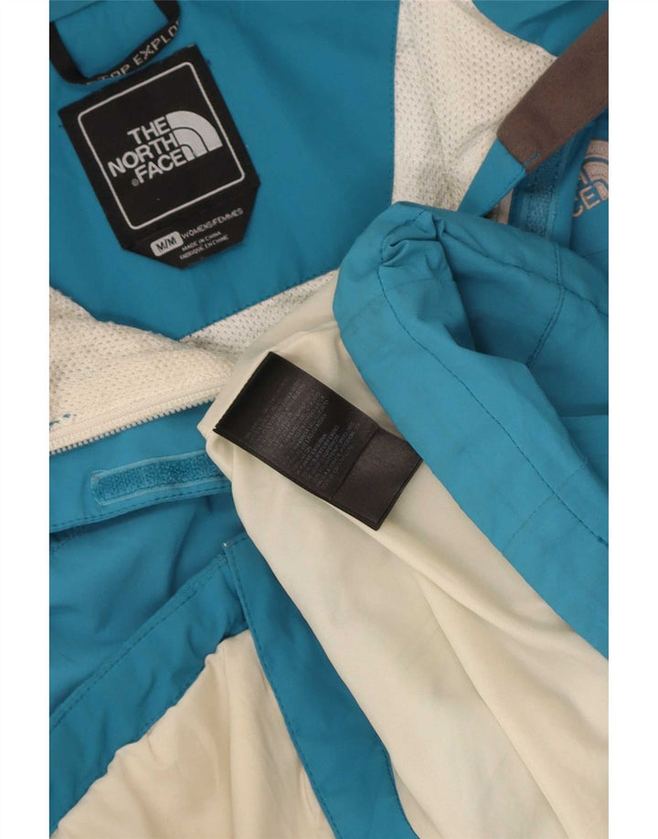 The North Face Regnjakke med hætte til kvinder UK 14 Medium Blue Polyester