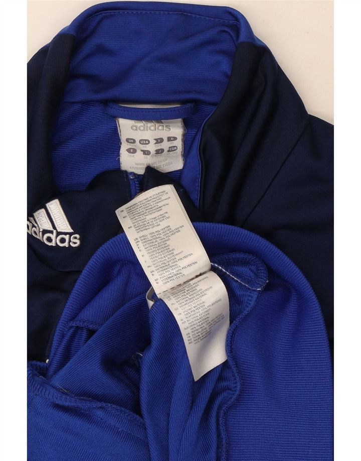 Adidas Træningsdragt til mænd Topjakke UK 46/48 XL Blå Colourblock Polyester