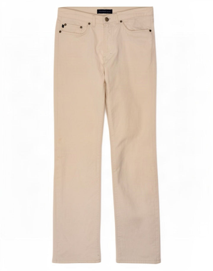 Trussardi Straight Jeans til mænd W33 L33 Hvid bomuld
