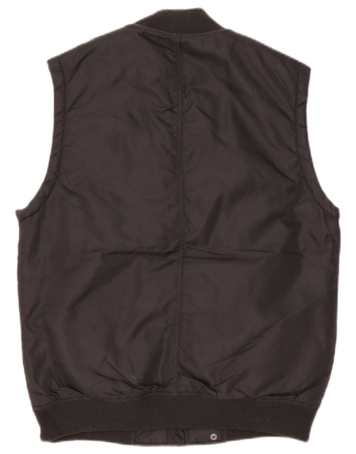Zara Herre Utility Gilet UK 36 Small Black Nylon
