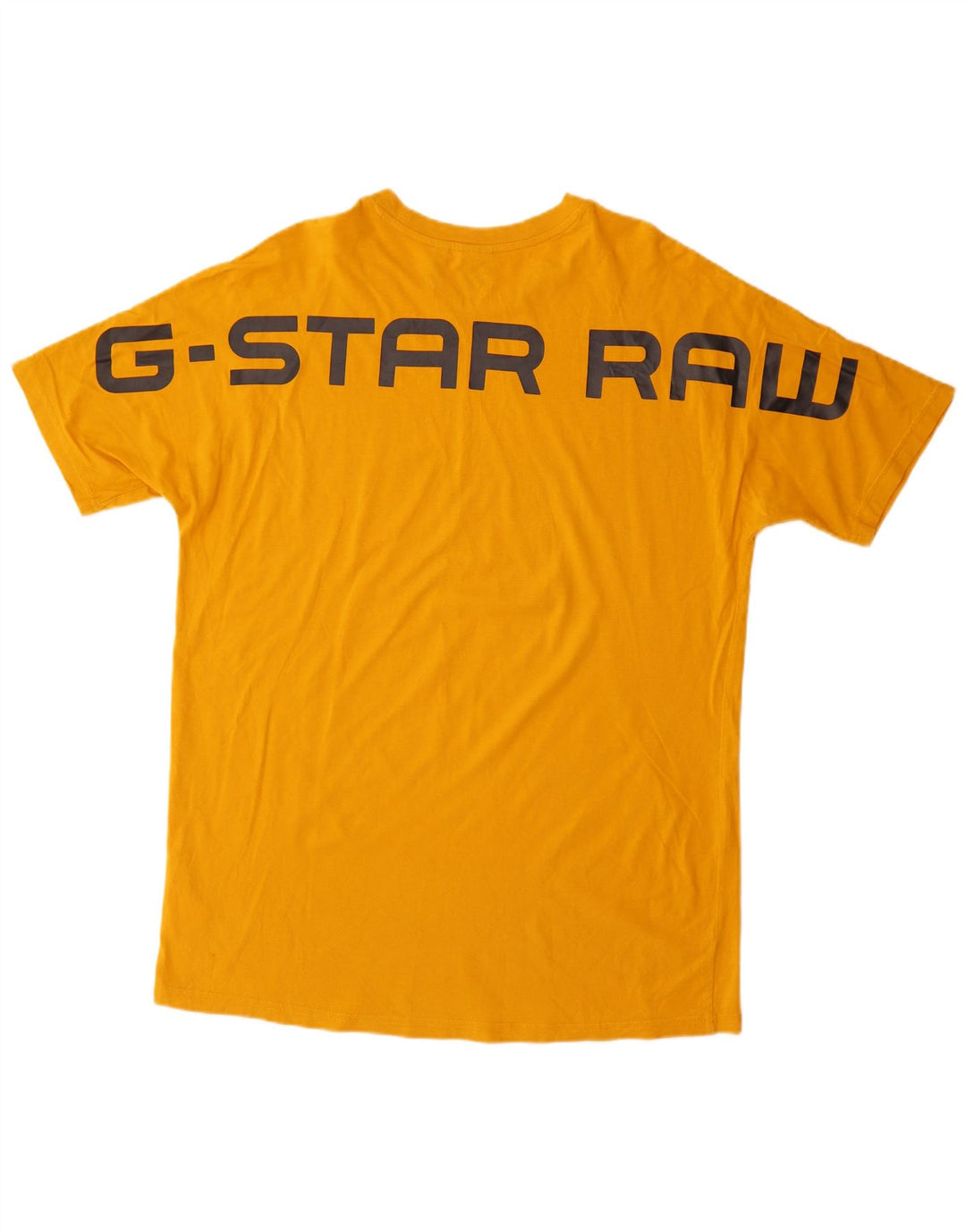 G-Star Herre Grafisk T-Shirt Top Stor Gul Bomuld