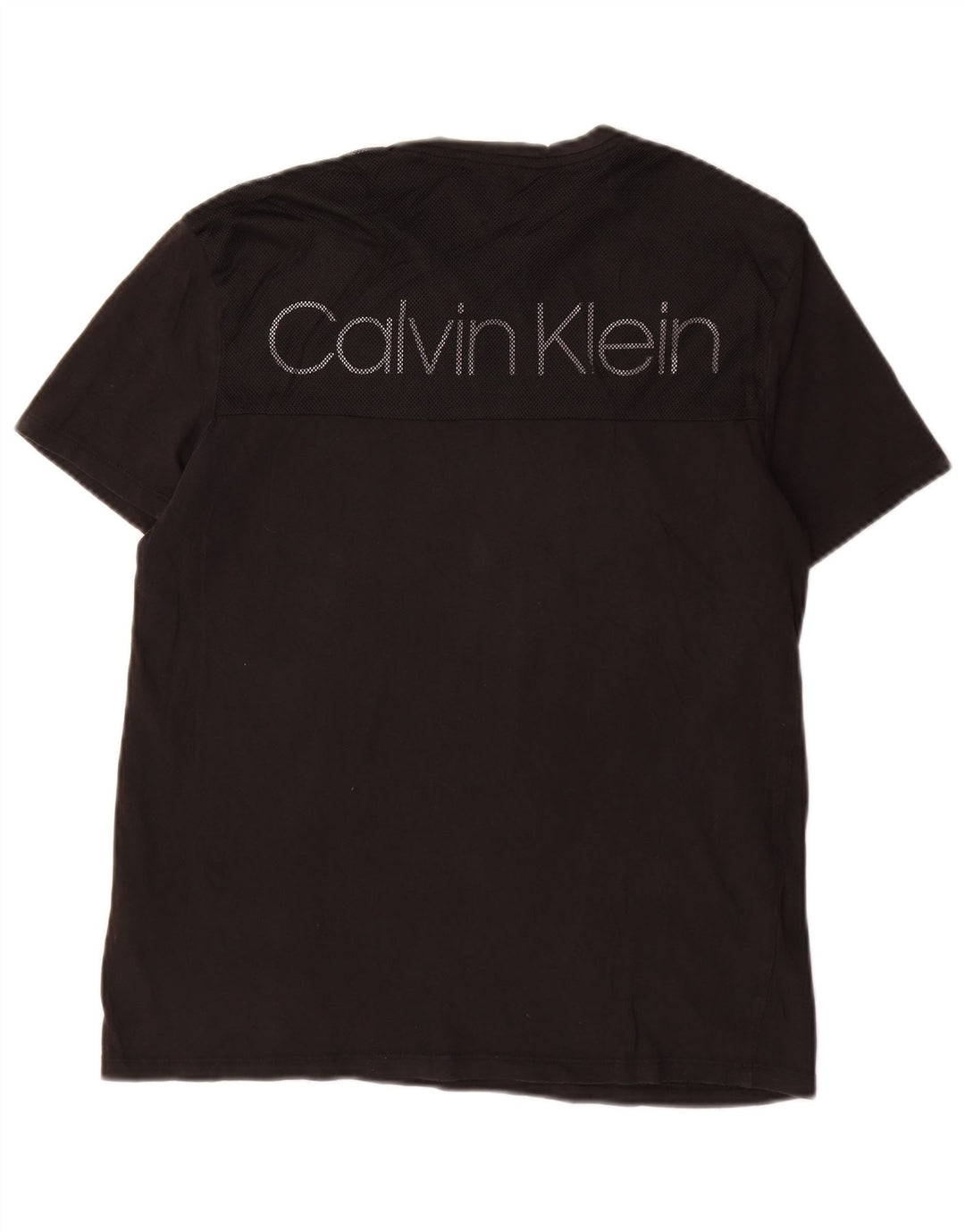 CALVIN KLEIN Herre grafisk T-shirt Top Lille sort bomuld