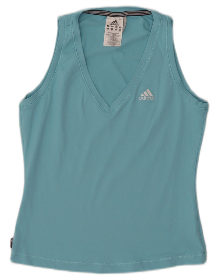 ADIDAS Dame Clima 365 Vest Top UK 14 Medium Blue Nylon