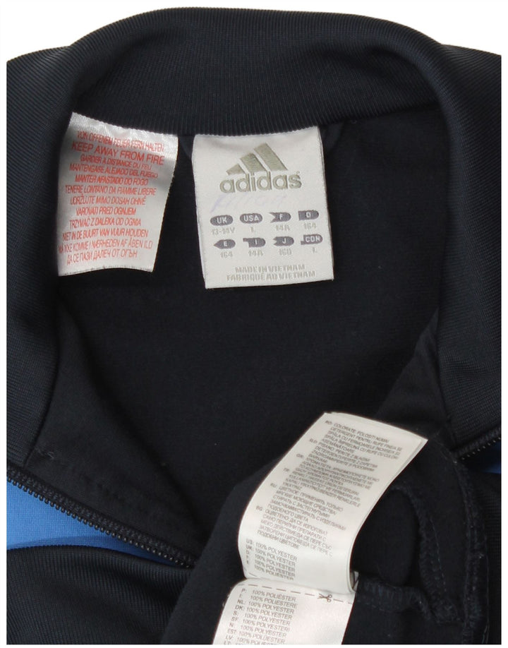 Adidas Træningsdragt Topjakke til drenge 13-14 år Navy Blue Colourblock