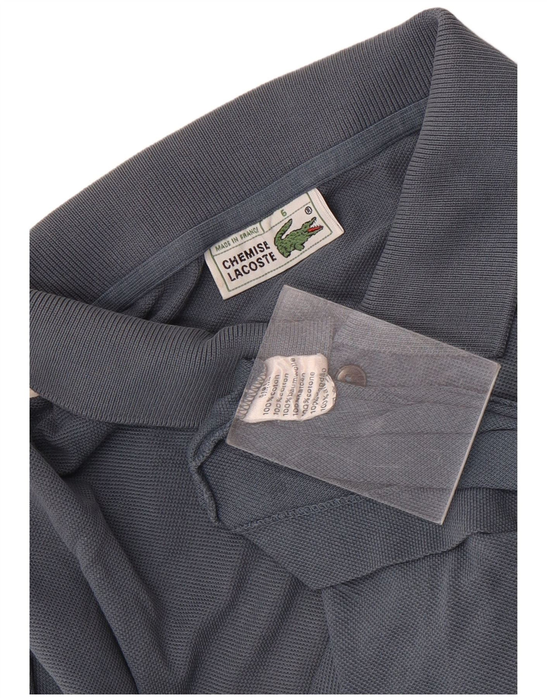 Lacoste herre poloskjorte str. 6 XL Grå bomuld