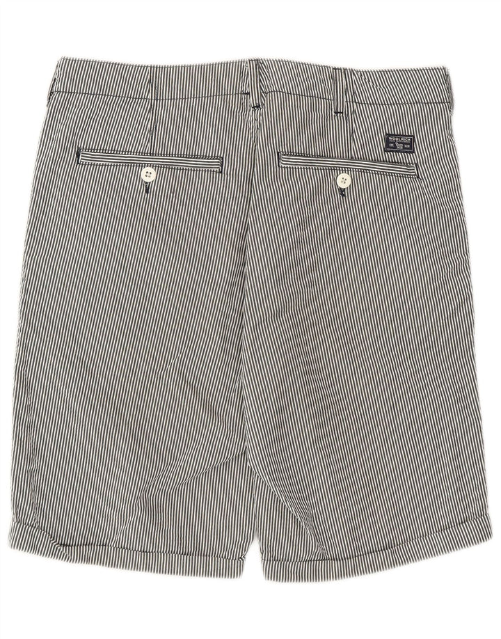 Woolrich Casual Shorts til mænd W32 mellemgrå nålestribet bomuld