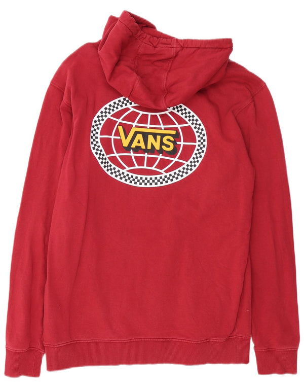 Vans Grafisk hættetrøje til mænd Medium rød bomuld
