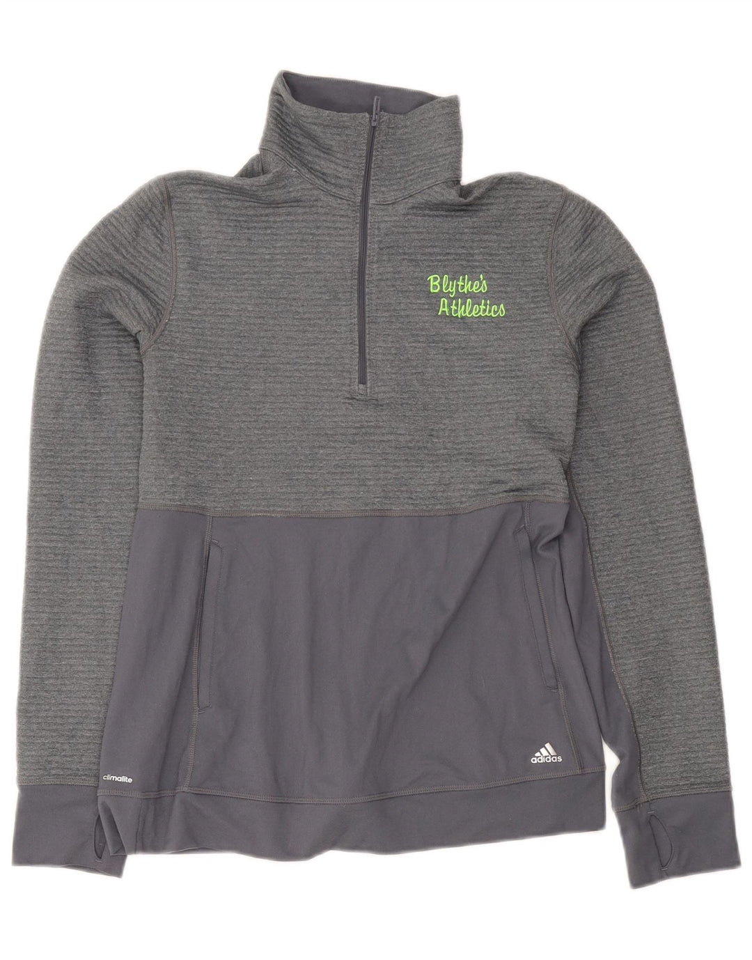 Adidas Dame Climalite Pullover Træningsdragt Top UK 12/14 Medium Grey