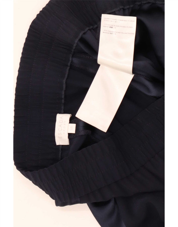 Escada Dame Casual Bukser EU 38 Medium W32 L29 Navy Blue Colourblock