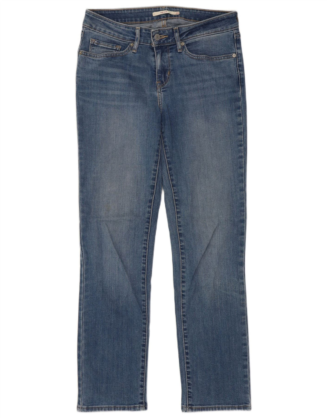 Levi's Dame 712 Slim Jeans W28 L30 Blå Bomuld