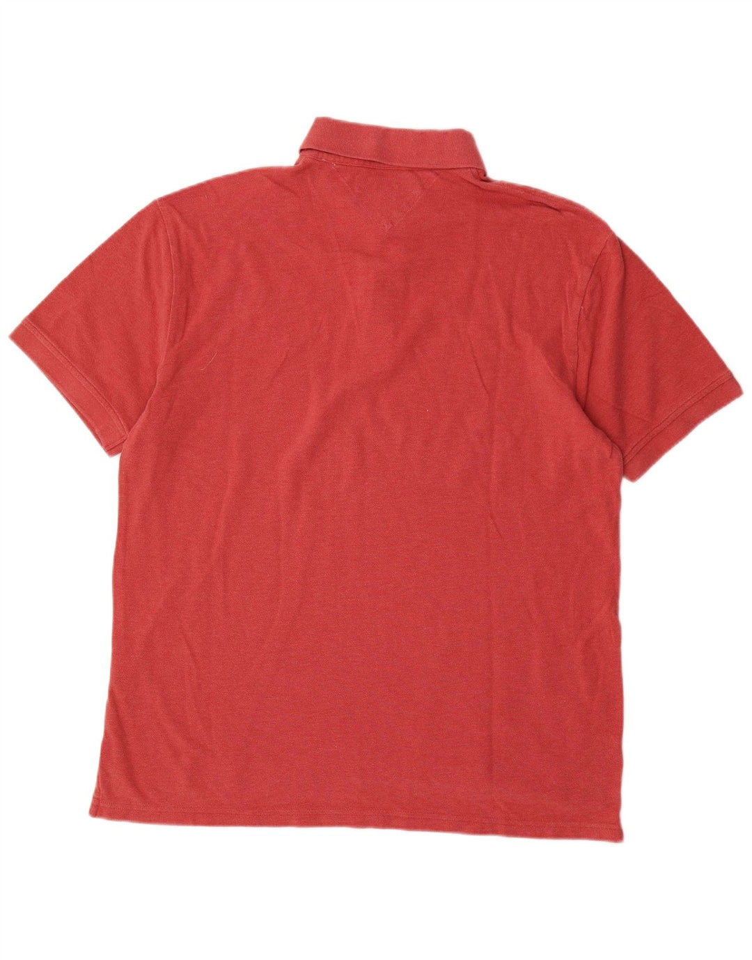 Tommy Hilfiger Herre Polo Shirt Stor Rød Bomuld