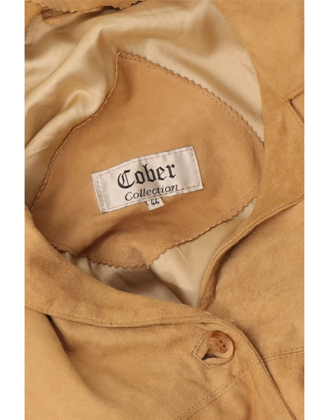Vintage dame ruskindsjakke IT 44 Medium Beige