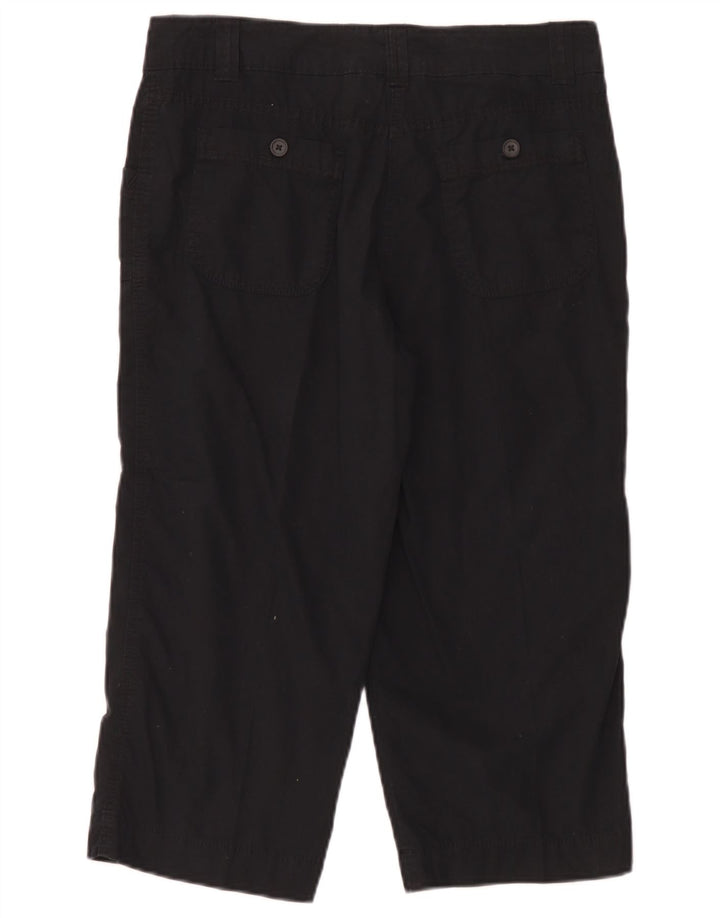 Marks & Spencer Lige Capri-bukser til kvinder UK 12 Medium W32 L20 Sort