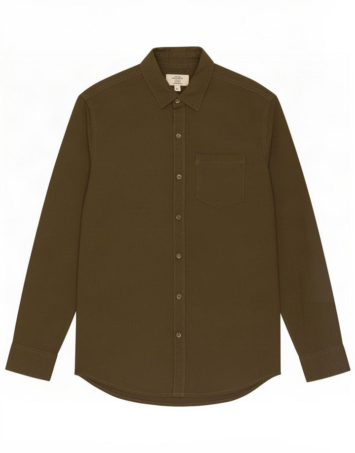 Jack & Jones Herreskjorte Stor Khaki Bomuld