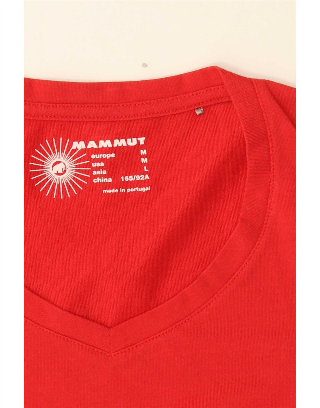 Mammut Grafisk T-Shirt Top til kvinder DK 14 Medium Rød