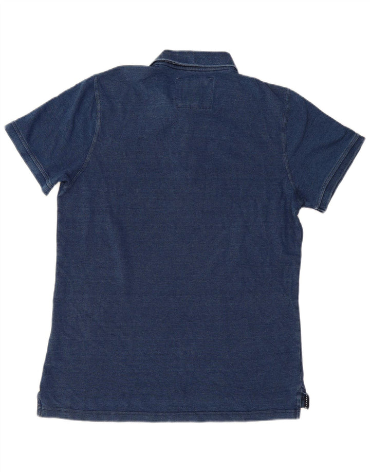 Besætningstøj Herre poloshirt Medium marineblå bomuld