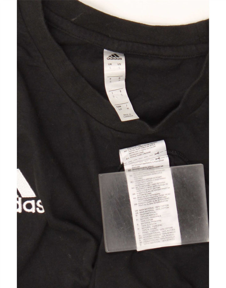 Adidas herre T-shirt top lille sort bomuld