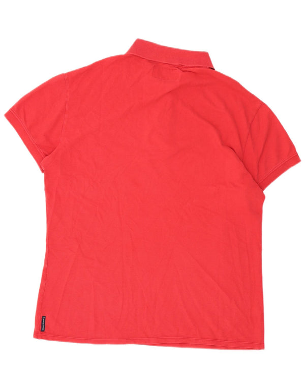 Armani Jeans Herre Muscle Polo Shirt Large Red