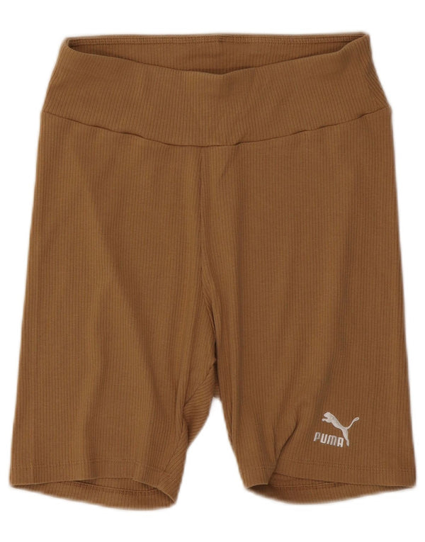 Puma sportsshorts til kvinder UK 14 Stor beige bomuld