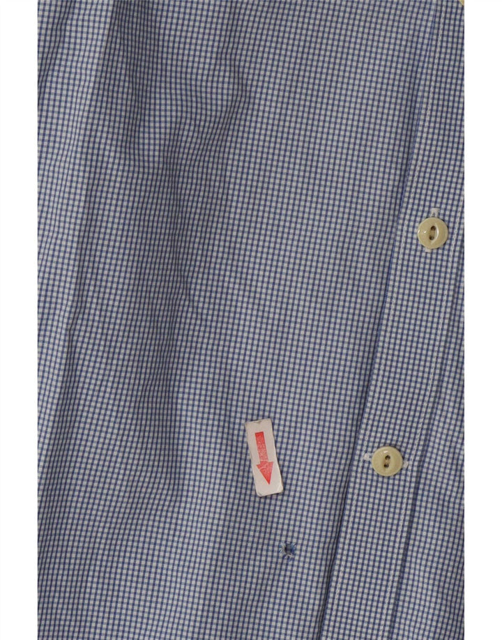 Barbour Herre Slim Fit skjorte Medium Blue Gingham Cotton