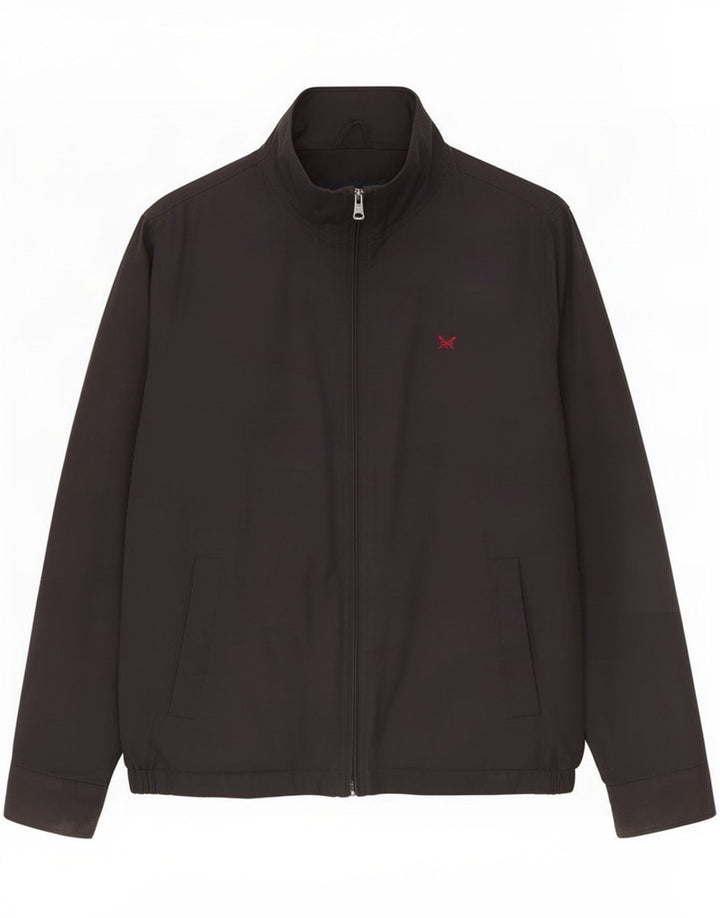 Crew Clothing Herre Bomber Jacket UK 38 Medium Sort Bomuld