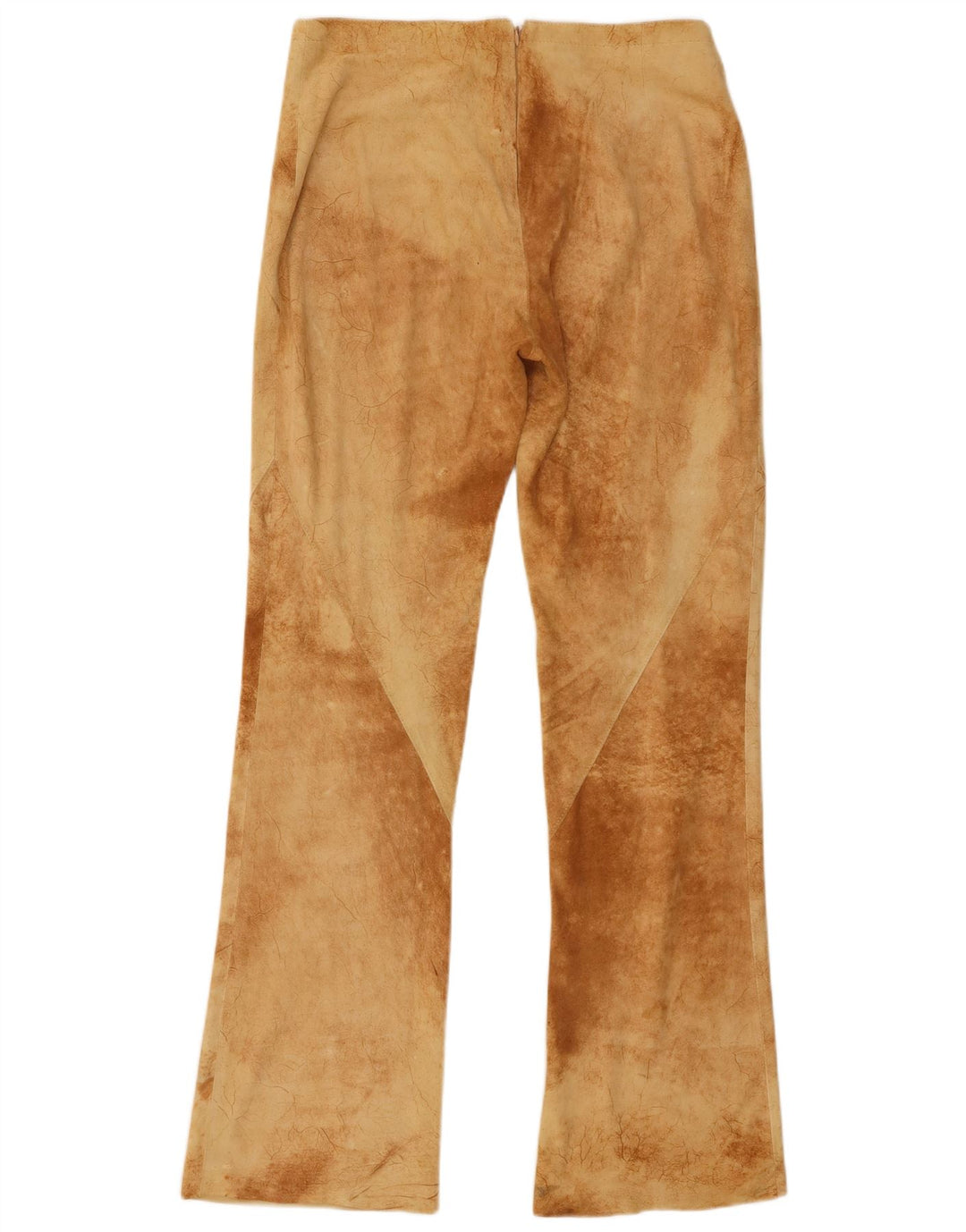 Vintage Dame Bootcut Bukser IT 40 Small W30 L31 Brown Tie Dye