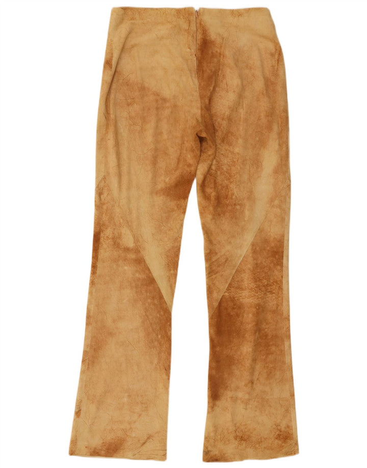 Vintage Dame Bootcut Bukser IT 40 Small W30 L31 Brown Tie Dye