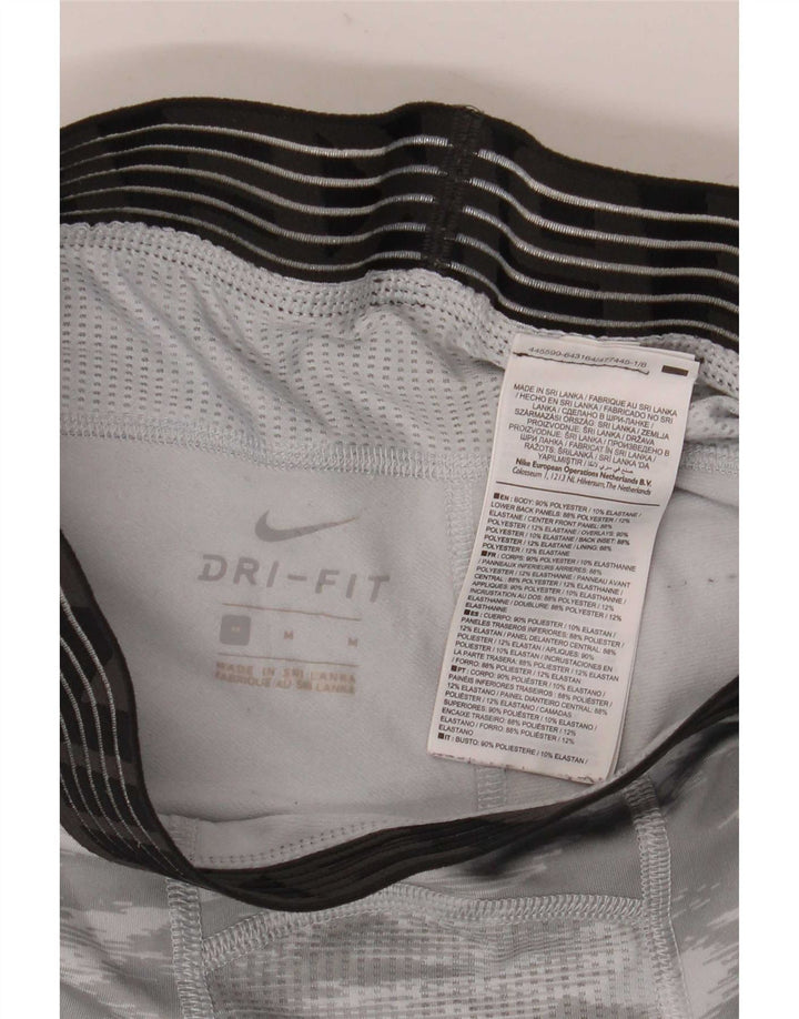 Nike Herre Dri Fit Leggings Medium Grey Camouflage Polyester