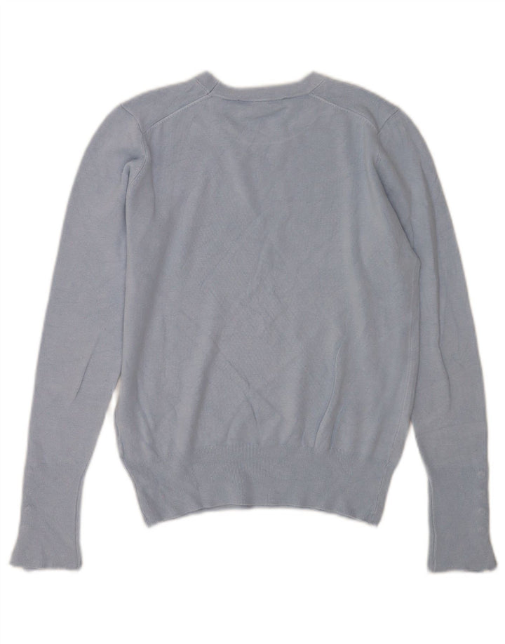 Zara Dame sweater med rund hals DK 12 Medium Blue Viscose