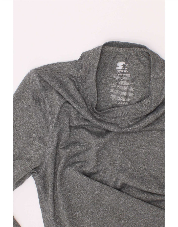 Starter Drenge Top Langærmet 10-11 År Stor Grå Flecked Polyester