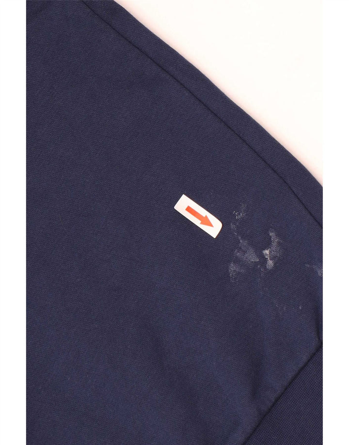 Adidas grafisk sweatshirt til mænd, lille marineblå bomuld