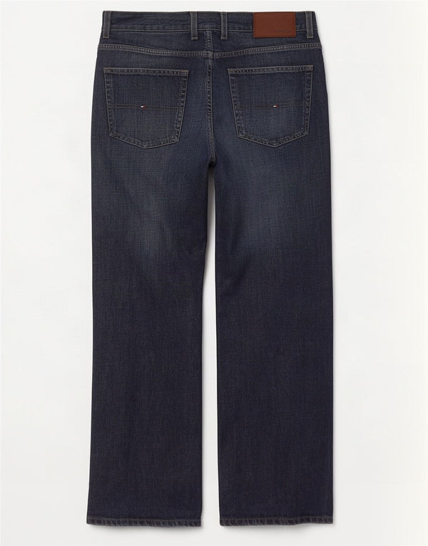 Tommy Hilfiger Straight Jeans til mænd W34 L30 Marineblå Bomuld