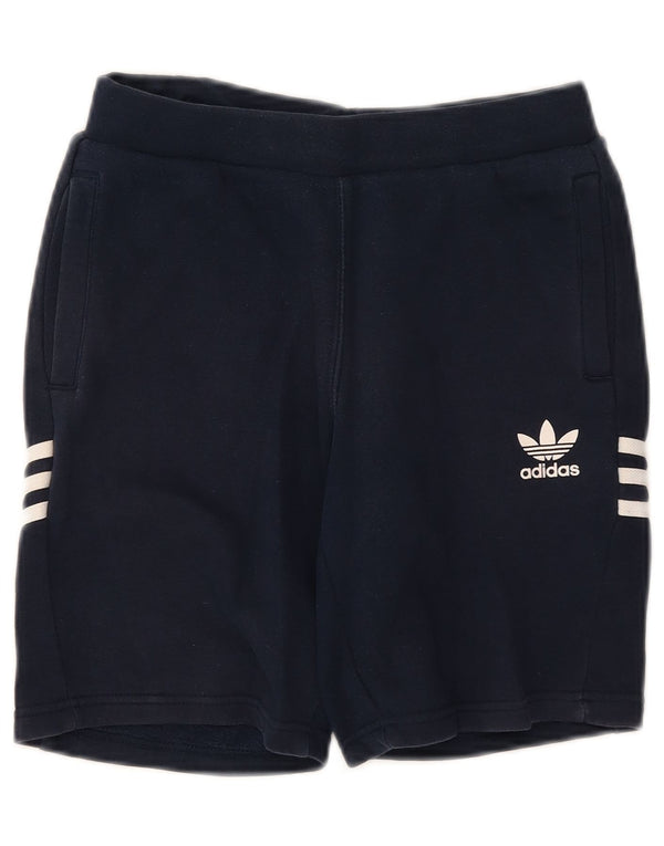 Adidas drenge grafiske sportsshorts 11-12 år marineblå bomuld
