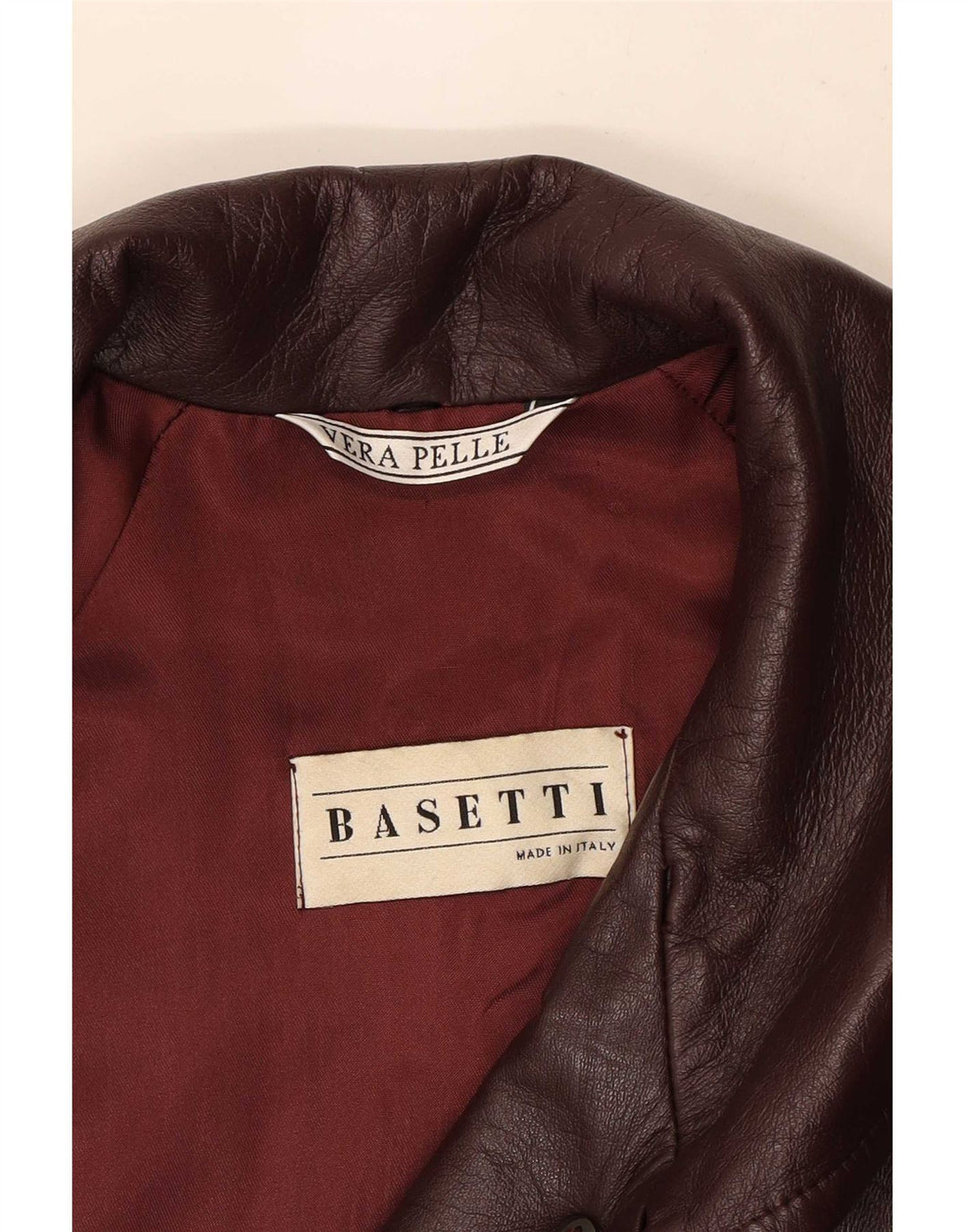 Basetti Dame Læder Frakke IT 50 XL Brun Læder