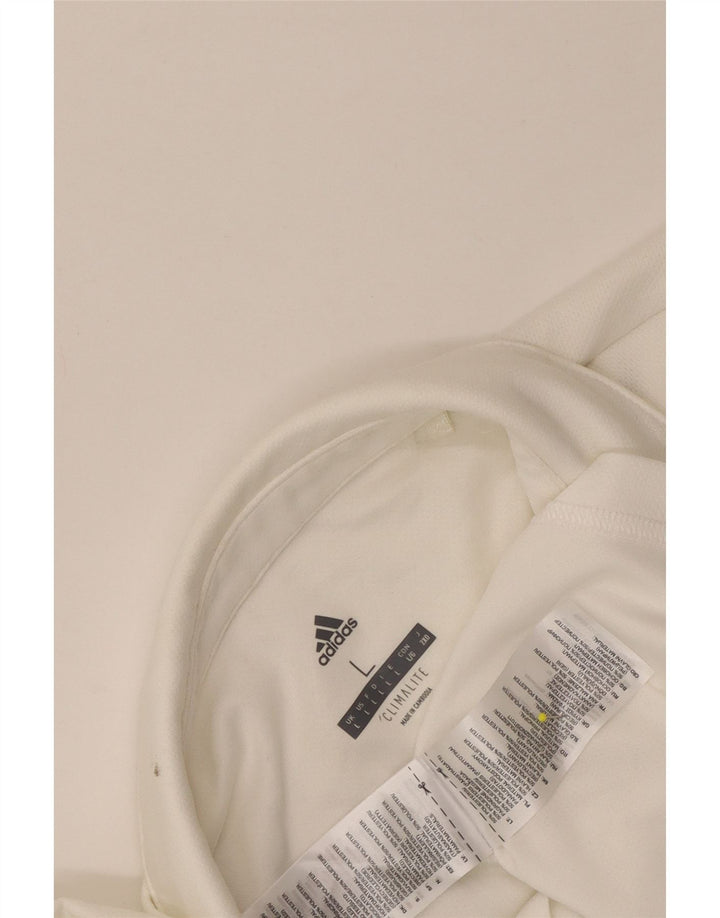 Adidas Herre Climalite Polo Shirt Stor hvid polyester