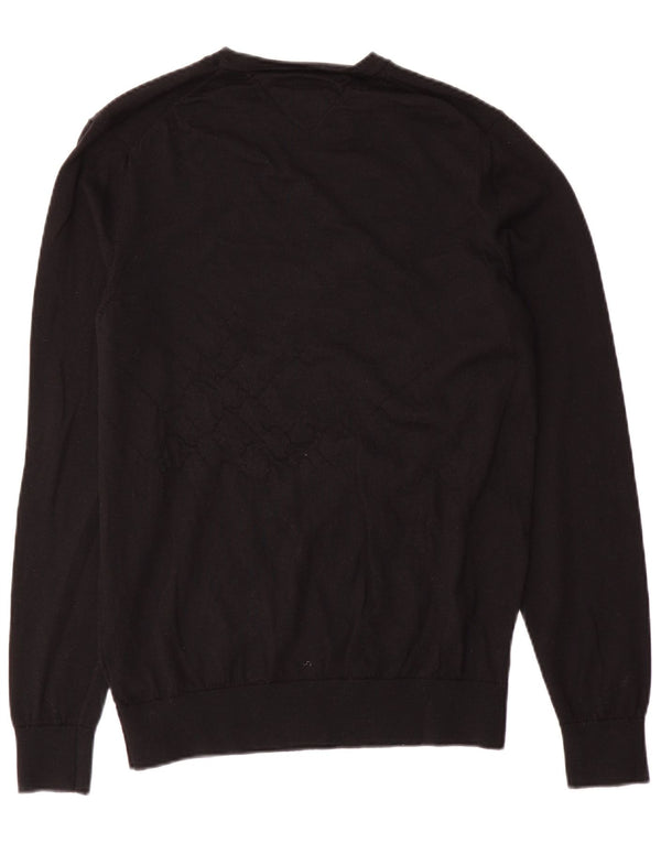 Tommy Hilfiger Herre Crew Neck Jumper Sweater Large Sort Uld