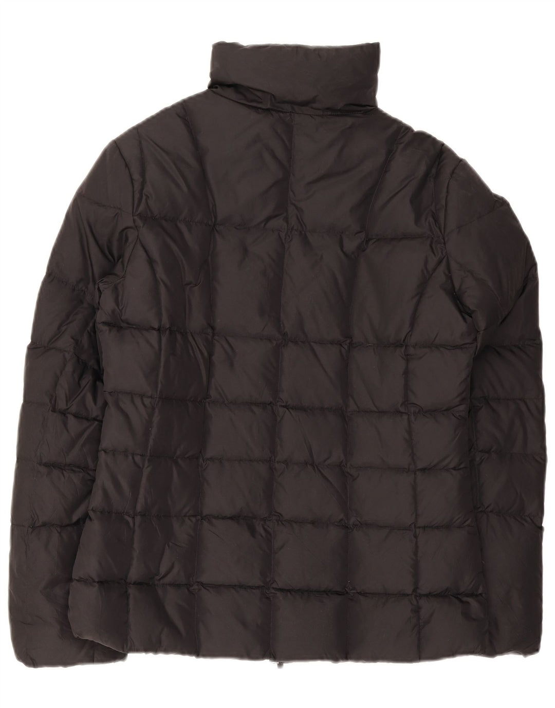 Benetton Dame Polstret Jakke UK 14 Medium Sort Nylon