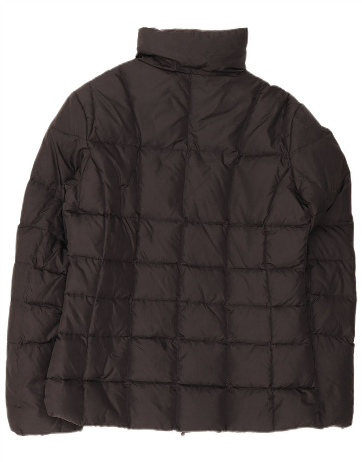 Benetton Dame Polstret Jakke UK 14 Medium Sort Nylon