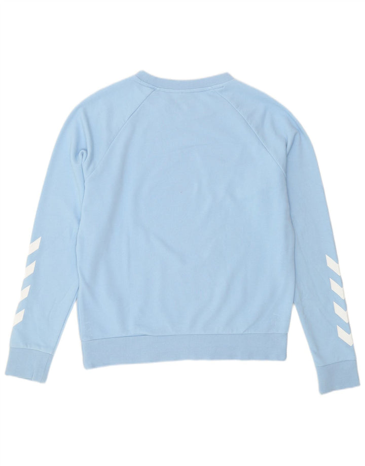 Hummel Herre Grafisk Sweatshirt Jumper Lille Blå Bomuld