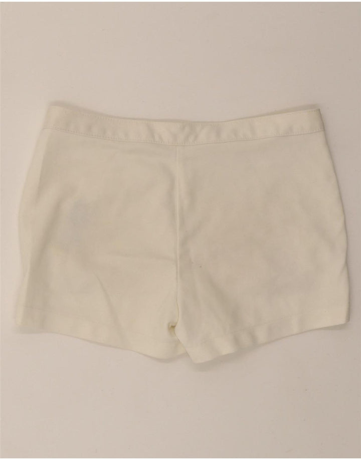 VINTAGE Womens Chino Shorts W30 Medium White Polyester Vintage Vintage and Second-Hand Vintage from Messina Hembry 