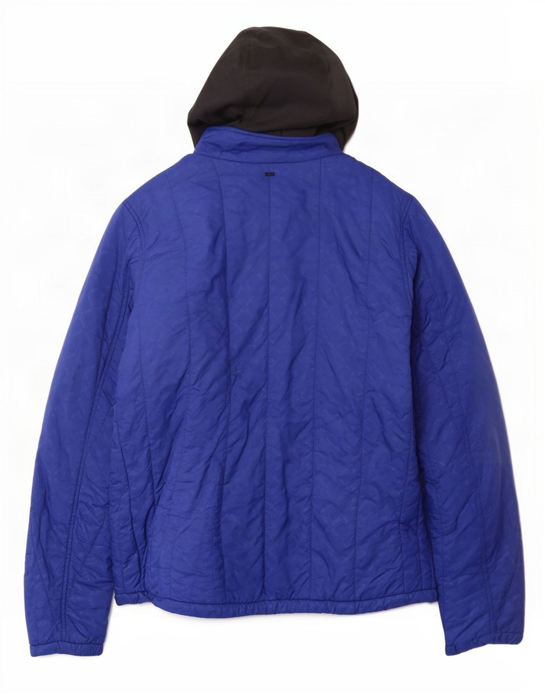 G-Star Dame Hætte Polstret Jakke UK 38 Medium Blue Geometric Nylon
