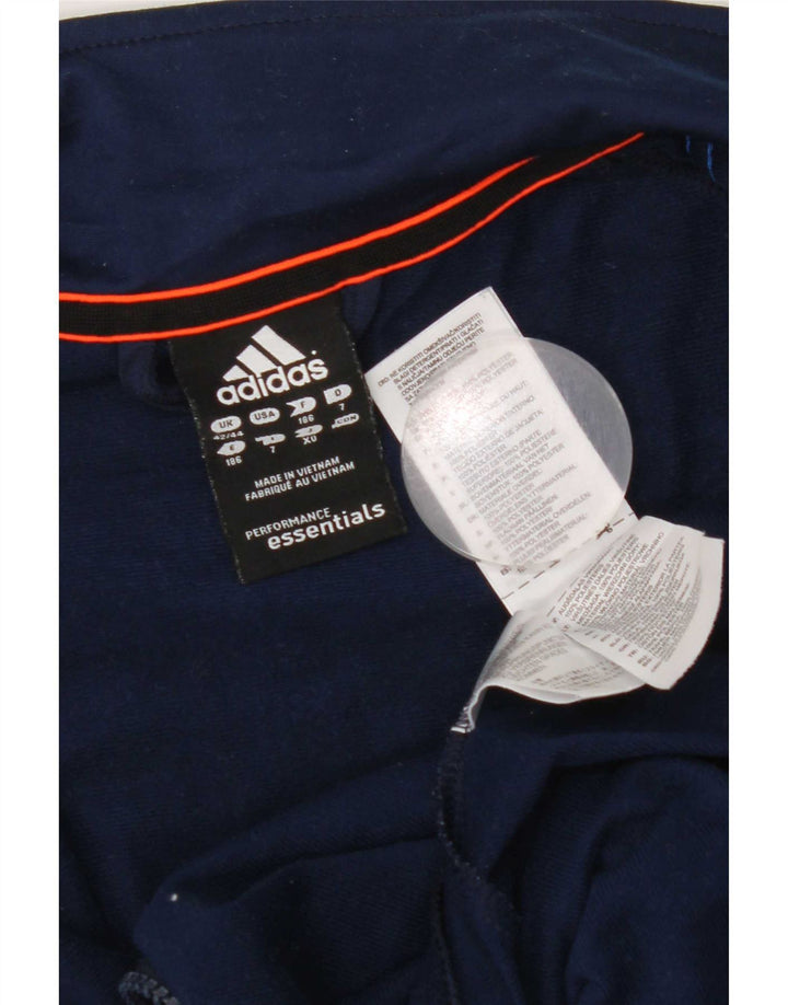 Adidas Træningsdragt til mænd Topjakke UK 42/44 Stor marineblå polyester