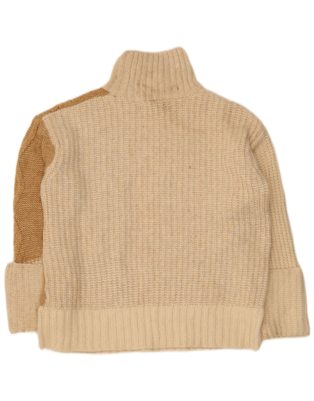 Marks & Spencer Dame Turtle Neck Jumper Sweater UK 10 Small Off White