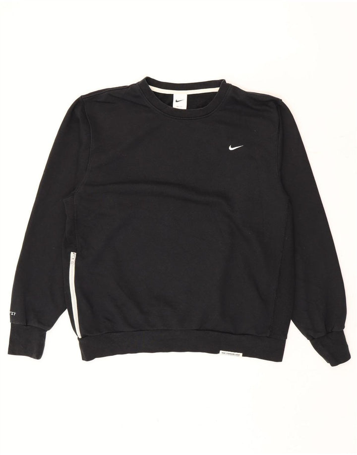 Nike Sweatshirt til mænd, stor sort bomuld