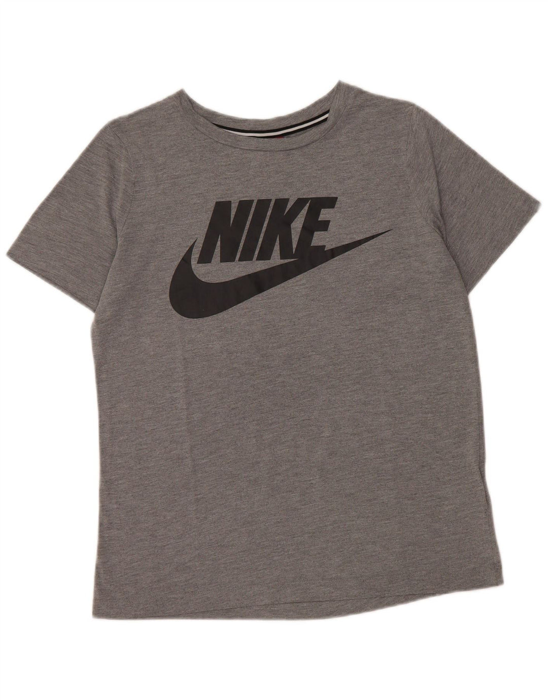 NIKE Grafisk T-Shirt Top UK 10 Lille grå polyester